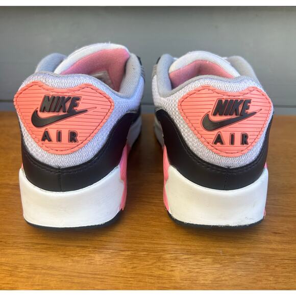 Nike Air Max 90 Pink Grey Black White Women’s Size 8 CD0490-102 - Picture 2 of 8